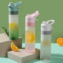 650ML Spray Water Bottle with Handle Plastic PC Frosted Space Cup (Green) Newly