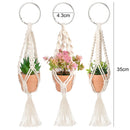 Macrame Plant Hangers Boho Hanging Ornament Decorations Pack of 3 (2) Newly