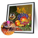 5D Diamond Painting Kit Fruit Flowers Full Round Drill Rhinestone DIY Wall Arts