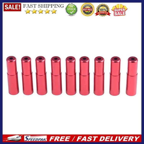 10PCS Mountain Road Bike Bicycle Brake Cable Hose Housing End Cap 5mm(Red)