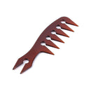 Men Hair Texture Wide Tooth Texturizing Comb Man Oil Head Hair Comb (Brown)