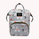 Women Floral Print Backpack School Shoulder Bag Big Capacity Oxford Cloth Packs