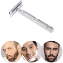 Metal Classic Double Edge Safety Razor w/ Blade Portable Shavers (ZR2195) Newly
