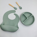4pcs Plates for Food Anti Slip Baby Feeding Set Baby Food Accessories for Inf