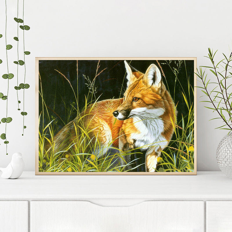 Bushes Animals Oil Paint By Numbers Kit DIY Frameless Drawing for Adults Home