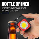 LED Flashlight Torch 500LM USB Rechargeable Portable Outdoor Keychains Ligh