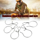 5Pcs Fish Lock Steel Outdoor Sports Fishing Y2C1 Fish A1X9 Buckles X8Y6