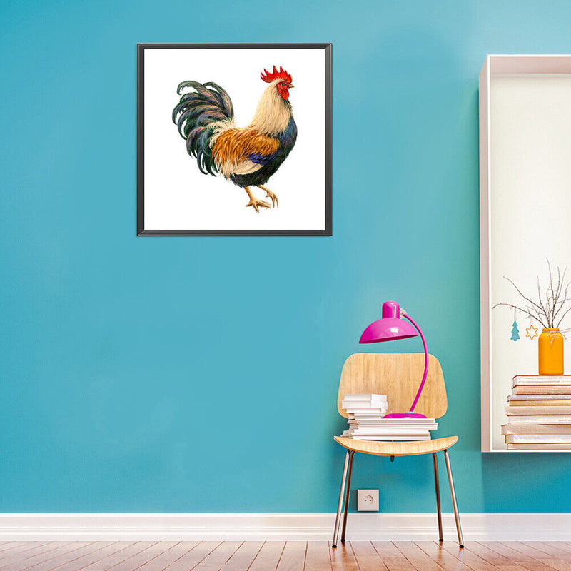 5D DIY Diamond Painting Kits Rooster Full Round Drill Wall Decor Art Crafts