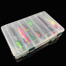 Fishing Tackle Box Multifunctional Hook Bait Accessory Case Plastic with Handle