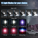 Mini LED Flashlight USB Fishing Camping Bicycle Light Emergency Keyring Torch