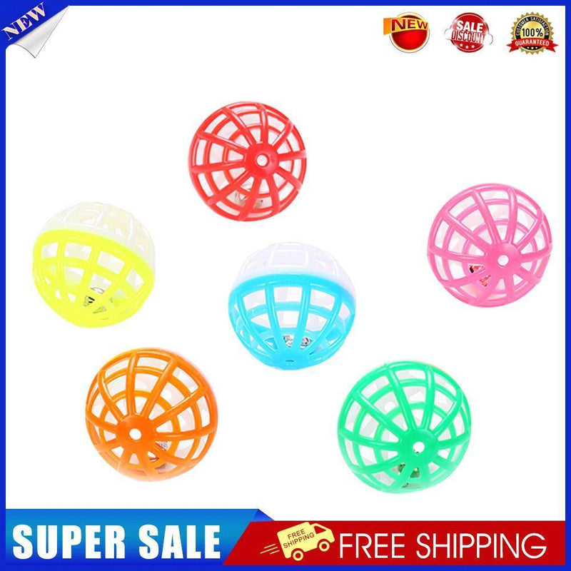 Cat Interactive Pet Playing Hollowed Bell Toys Training Scratch Rattle Ball