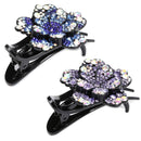 Crystal Flexible Dovetail Styling Tools Hair Clips Rhinestone Hairpin Barrette
