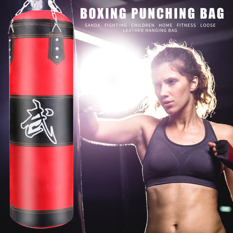 Boxing Training Equipment Kickboxing Muay Thai Empty Punching Sandbag Pillar