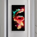 Colorful Dragon Oil Paint By Numbers Kits DIY Handpainted on Canvas Picture