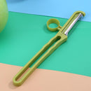 2 in 1 Potato Peeler Vegetable Cutter Fruit Melon Planer Gadget(Green)
