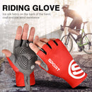 #A Ice Silk Cycling Gloves Breathable Anti-skid Adults Women Men Half Finger Glo