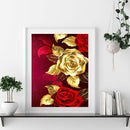 5D DIY Diamond Painting Rose Full Round Diamond Mosaic