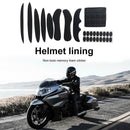 27pcs Cycling Helmet Inner Pads Kit Sealed Sponge for Motorcycle (Black)
