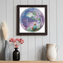 #A Look Up Moon Partial Cross Stitch 14CT DIY Printed Embroidery Kits Home Decor