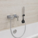 Shower Head Fixed Base Punch Free Shower Mounting Bracket Holder (Black) Newly
