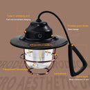 Portable Retro LED Lanterns Lamp Hanging Emergency Outdoor Camping Flashlight