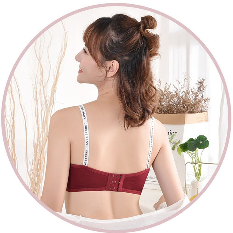 Wrap Chest Sportswear Push Up Fitness Bra Letter Sports Bra Cropped Top