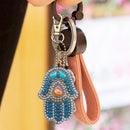 6pcs Cartoon DIY Diamond Painting Keychain Full Mosaic Cross Stitch Keyring Kits