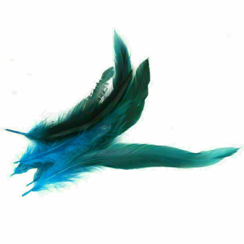 50pcs Sewing Craft Rooster Tail Feathers 4.72-7.08 Beautiful Q7L1 Blue P0K9 C2L0