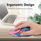 2.4GHz Wireless Optical Mouse 2400DPI Adjustable Mute Gaming Mice (Pink)