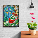 5D DIY Cross Luminous Diamond Painting Full Round Drill Mosaic Picture Wall A