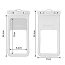 Waterproof Swimming Underwater Mobile Phone Protective Pouch Bag (White) Newly
