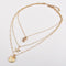 Women Beach Jewelry Cowry Seashell Pendant Multilayer Shell Necklace Bohemian