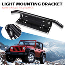 Universal Car Licence Plate Holder SUV Jeep Fog Lamp Mounting Frame (Black)