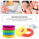 12pcs Mosquito Repellent Bracelet Spiral Anti-Mosquito Wrist Band Random
