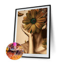 5D Diamond Painting Full Round Drill Daisy Girl Rhinestone Drawing Mosaic Art