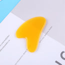 Acupoint Massage Scraper Neck Body Guasha Board for Skin Care (Yellow)