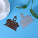 Church Castle DIY Metal Embroidery Stencil Scrapbook Craft Die Cut