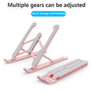Foldable Laptop Holder Riser 6 Gears Height Adjustable Notebook Cooling Stand
