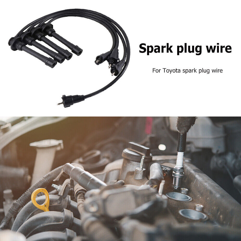 4pcs Replacement Engine Spark Plug Ignition Cable for 90919-22387 Car Accessorie