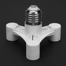 E27 to 3E14 Bulb Light Socket Adapter Splitter Screw Induction Lamp Holder Newly