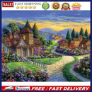 Full Round Diamond Painting Kit DIY Suburban Garden Landscape Rhinestone Dr