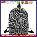 Preppy Style Women Zebra Pattern Printing Handbag Rucksack Casual Large Backpack