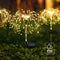 125LED Solar Fireworks Light Waterproof Dandelion Lamps for Outdoor Garden Patio