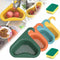 Sink Strainer Colander Drain Basket 4 Sink Drying Shelf Rack & 2 Sponges Newly
