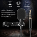Cable Audio Sound Recording Capacitor Microphone Metal Clip for Smart Phone