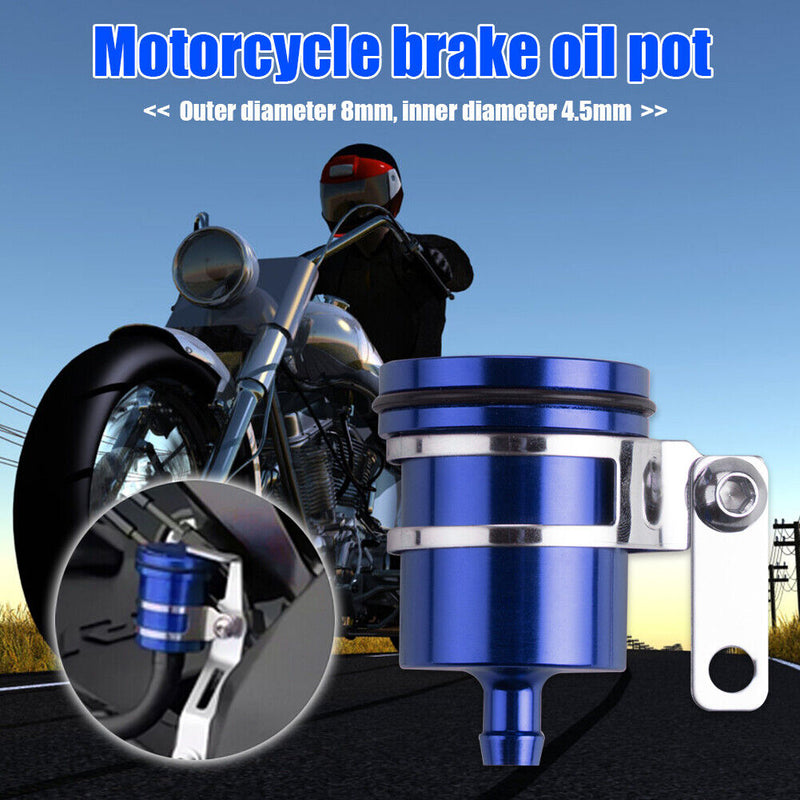 Universal Motorcycle Brake Fluid Reservoir Rear Front Clutch Tank Oil Fluid Cup