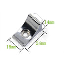 10pcs Right Angle Glass Shelf Suction Cup Fixing Support Clip Bracket (B) Newly