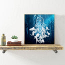 5D DIY Full Drill Cross Stitch Dreamcatcher Net Diamond Painting Needlework Set