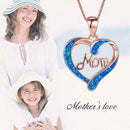 Mum Necklace Love Heart Crystal Chain Mother's Day Jewellery Birthdays A8J8