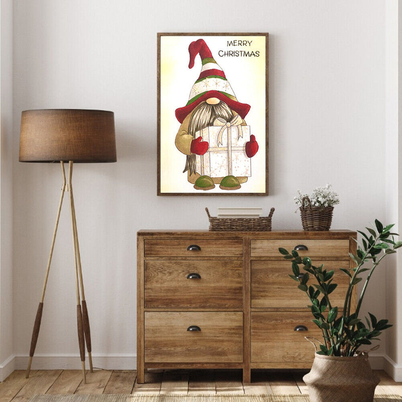 Diamond Painting 5D Full Round Drill Mosaic DIY Striped Hat Goblin Art Decor Kit